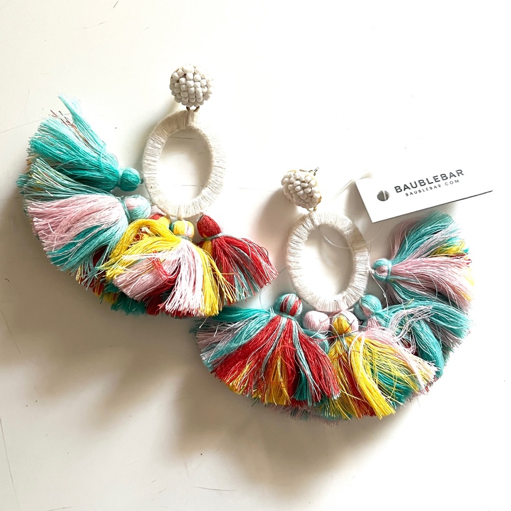 NWT Fringe Tassel Earrings